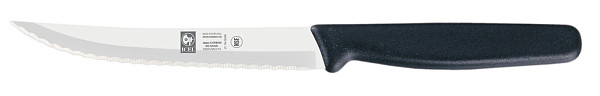 Нож для стейка Icel 13см, ручка черный пластик 24100.5326000.130 фото